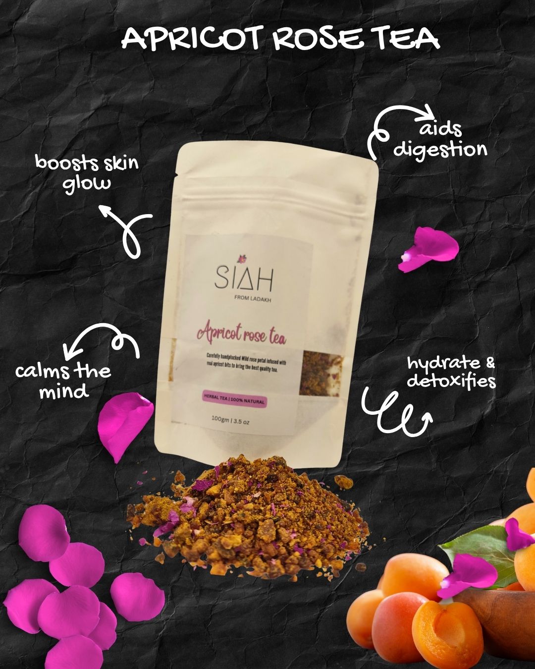 Apricot Rose Tea Ladakh Ladakhagro